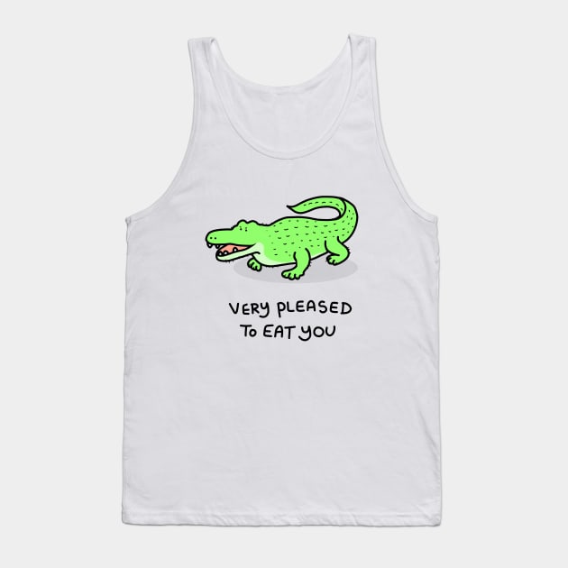 Grumpy Crocodile Tank Top by grumpyanimals